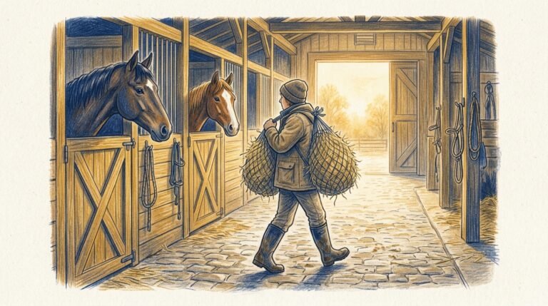 How to Build a Barn Routine for Two Horses