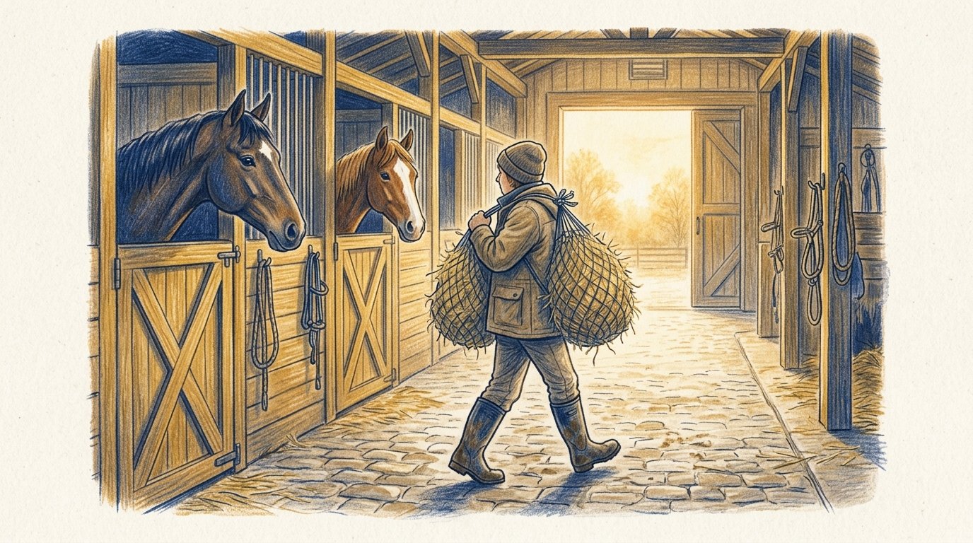 How to Build a Barn Routine for Two Horses