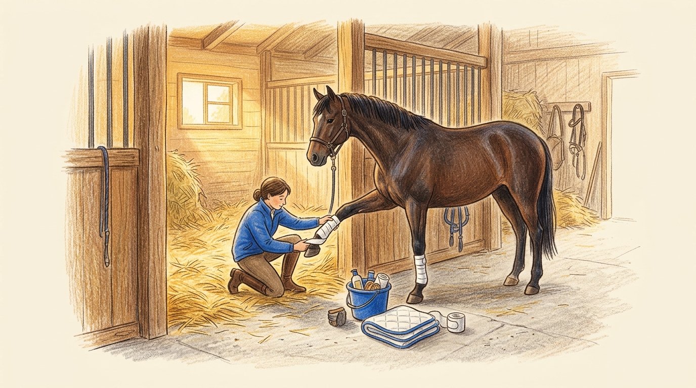 How to Wrap a Horse Leg the Right Way
